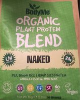 Bodyme Organic Vegan Protein Powder Blend | Naked Raw Natural | 1KG | Unsweetened With 3 Plant Proteins