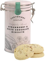 Strawberry & white choc chunk biscuits