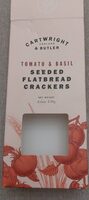 Seeded flatbread crackers