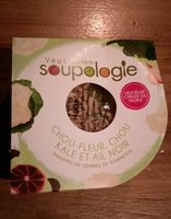 Soupe chou-fleur chou kale et ail noir