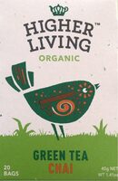Higher Living Green Tea Chai, 2 GR, 20 BTL Packung