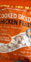 Cooked diced chicken fillet