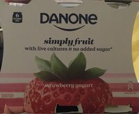 Danone simply fruit strawberry