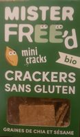 Mini cracks Crackers sans gluten graines de chia et sésame