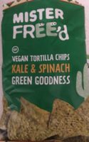 Vegan tortilla chips kale & spanish