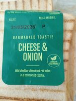 Cheese & Onion Barmarked Toastie