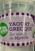 Yaourt à la Grecque sur son lit de Myrtille