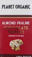 Almond praline chocolate truffles