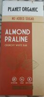 Almond Praline crunchy white bar