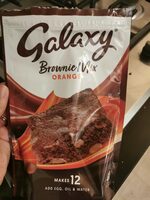 Galaxy orange brownie mix