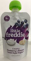 Creamy blueberry & banana greek style yoghurt