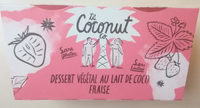Dessert Végétal au Lait de Coco Fraise