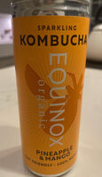 Pineapple and mango sparkling kombucha