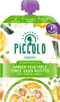 Organic Garden Vegetables Three Grain Risotto