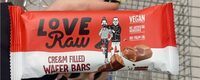 Love Raw cre&m filled wafer bars