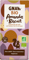 Chocolat au lait amandes et biscuit bio