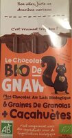 Chocolat Bio de Gnaw Granola Cacahuètes