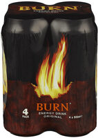 Burn Original 4stk x 0,5l, 2l