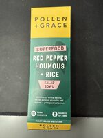 Red Pepper Houmous + Rice Salad Bowl
