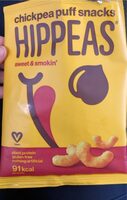 Chickpea puff snacks sweet & smokin'