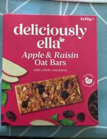 Apple & raisin oat bars