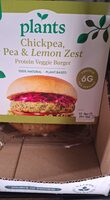 Spinach and pea burger