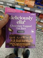 Chocolate Topped Oat Bars Raisin