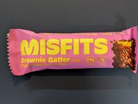 Misfits Brownie Batter Flavour Plant-Based Protein Bar