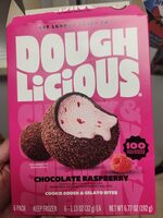 Chocolate Raspberry Cookie Dough & Gelato Bites