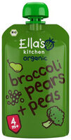Pears peas + broccoli
