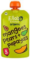 Compote mangues, poires et papayes bio