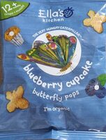 Blueberry cupcake butterfly pops