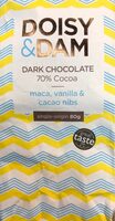 Dark Chocolate 70% Cocoa maca, vanilla & cacao nibs