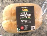 Cheese marmite mini ciabatta