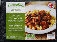 Chicken, red wine & parsley mash
