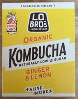 Kombucha ginger and lemon