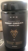 Grass fed beef organs