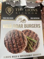 Wild boar burgers