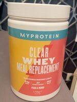 Clear whey meal replacement