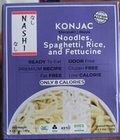 Konjac noodles, spaghetti, rice and fettucine