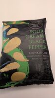 Sour Cream And Black Pepper Crinkle Cut Crisps