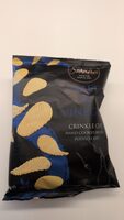 Salt and vinegar crinkle cut potato crisps