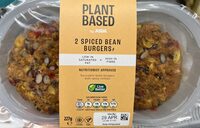 Spiced bean burgers