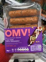 6 no pork chilli sausages