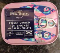 Sweet cured hot smoked mackerel