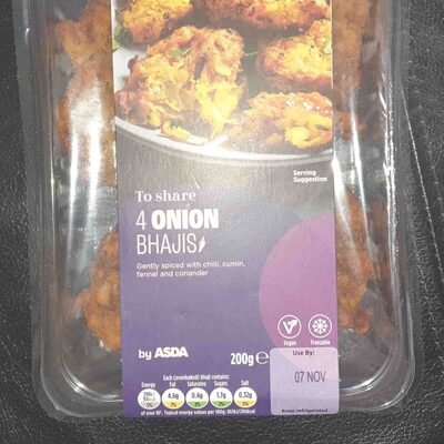 4 Onion Bhajis
