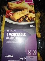 4 Vegetable Samosas