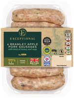 6 Bramley Apple Pork Sausages