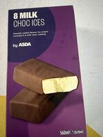 8 MILK CHOC ICES Smooth vanilla flavour ice cream