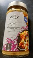 TESCO finest Korma Sauce Rich, creamy coconut sauc
